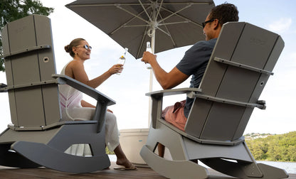 Ledge Lounger Mainstay Adirondack Rocker (Available in 8 Resin Colors) - LL-MS-AR-NY