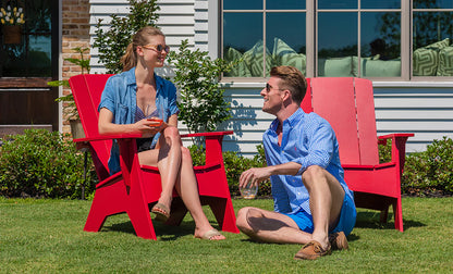 Ledge Lounger Mainstay Adirondack Chair (Available in 8 Resin Colors) - LL-MS-A-R-RD