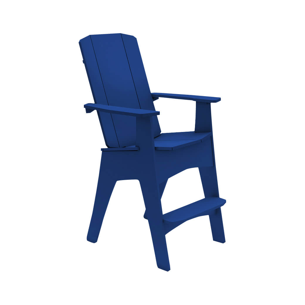 Ledge Lounger Mainstay Adirondack Tall Chair (Available in 8 Resin Colors) - LL-MS-AT-SB