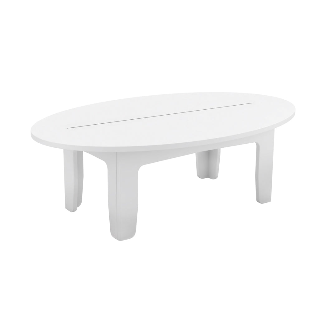 Ledge Lounger Mainstay Oval Coffee Table (Available in 8 Resin Colors) - LL-MS-CT-OV-WH