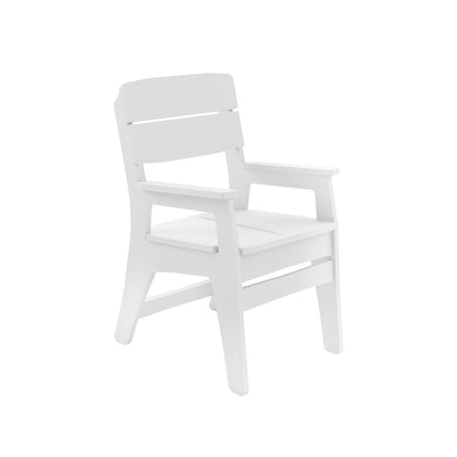 Ledge Lounger Mainstay Dining Armchair (Available in 8 Resin Colors) - LL-MS-DCA-WH
