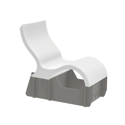 Ledge Lounger Signature Lowback Chair Riser (Water depth is between 15" & 18") - LL-SG-LBCR-RISER-15-18-GRY