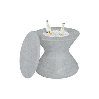 Ledge Lounger Signature Tall Ice Bin Side Table (Available in 8 Resin Colors / Lid Sold Separately) - LL-SG-ST-22NL-WH