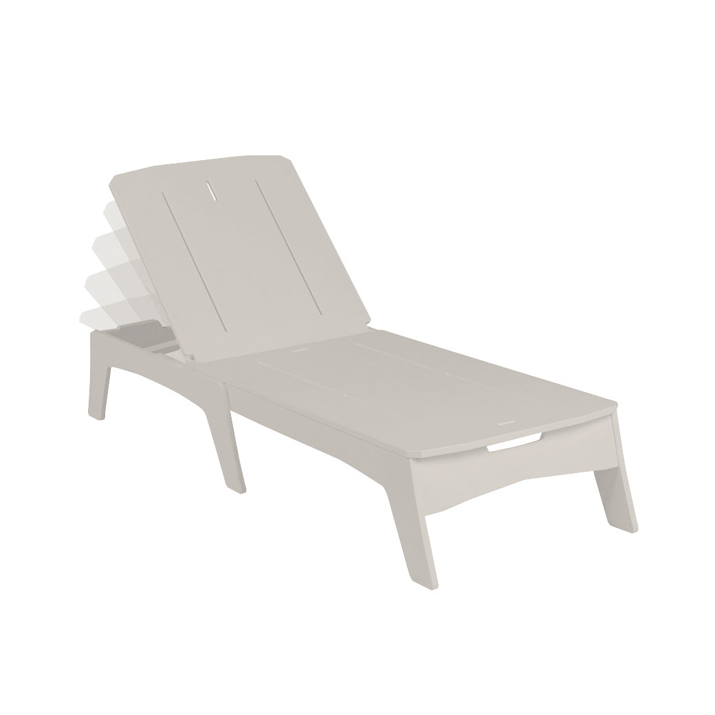 Ledge Lounger Mainstay Chaise (Available in 8 Resin Colors) - LL-MS-C-WH