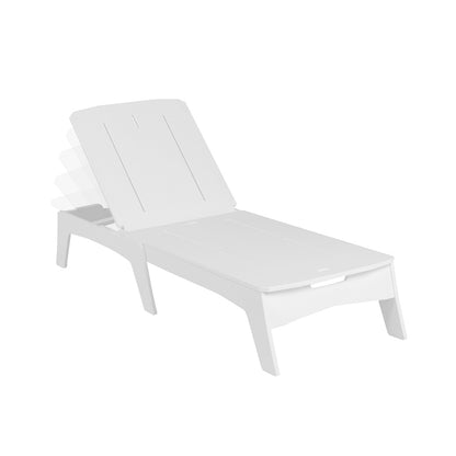 Ledge Lounger Mainstay Chaise (Available in 8 Resin Colors) - LL-MS-C-WH