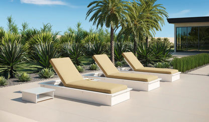Ledge Lounger Echo Chaise (Available in 8 Resin Colors & 12 Fabrics) - LL-EO-C-WE-STD-4633