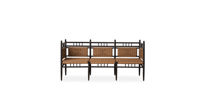 Lloyd Flanders Low Country 3-Seat Garden Bench in Natural Finish - 77237