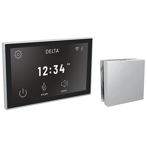 Delta SteamScape™ Deluxe System - Digital Interface and Square Steam Head