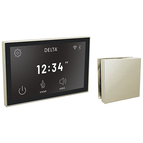 Delta SteamScape™ Deluxe System - Digital Interface and Square Steam Head