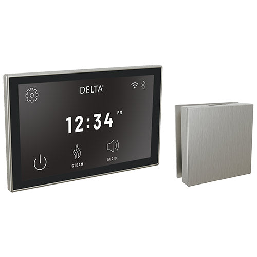 Delta SteamScape™ Deluxe System - Digital Interface and Square Steam Head