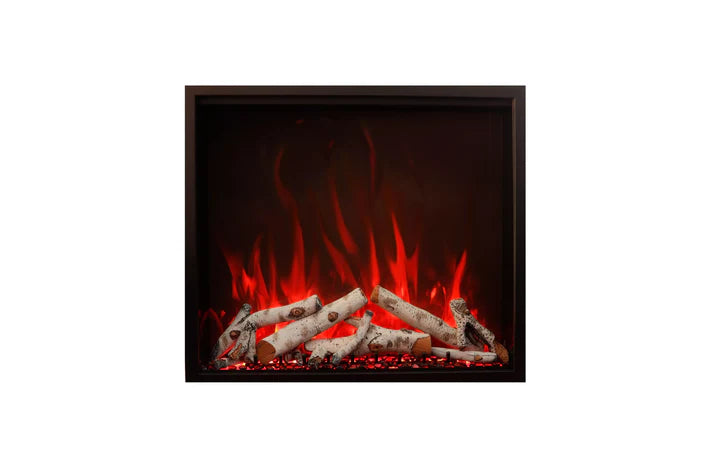 Amantii Traditional Bespoke - 33" Indoor / Outdoor Electric Insert featuring Thermostatic Remote, WiFi capable and a Selection of Media Options -TRD-33-BESPOKE