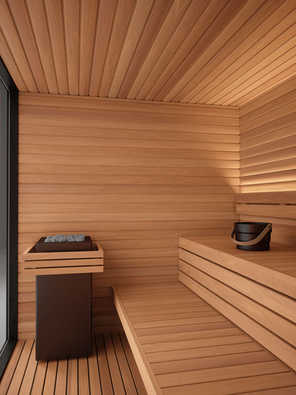 Auroom Mira L Cabin Sauna Kit BLACK