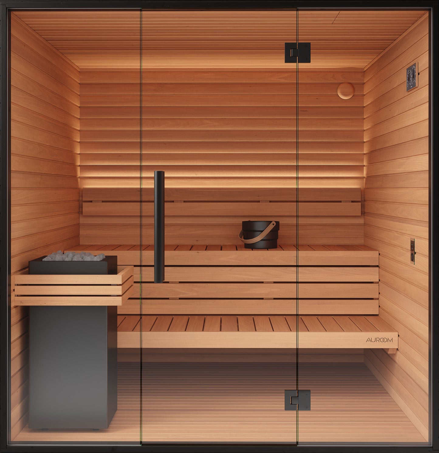 Auroom Mira L Cabin Sauna Kit BLACK
