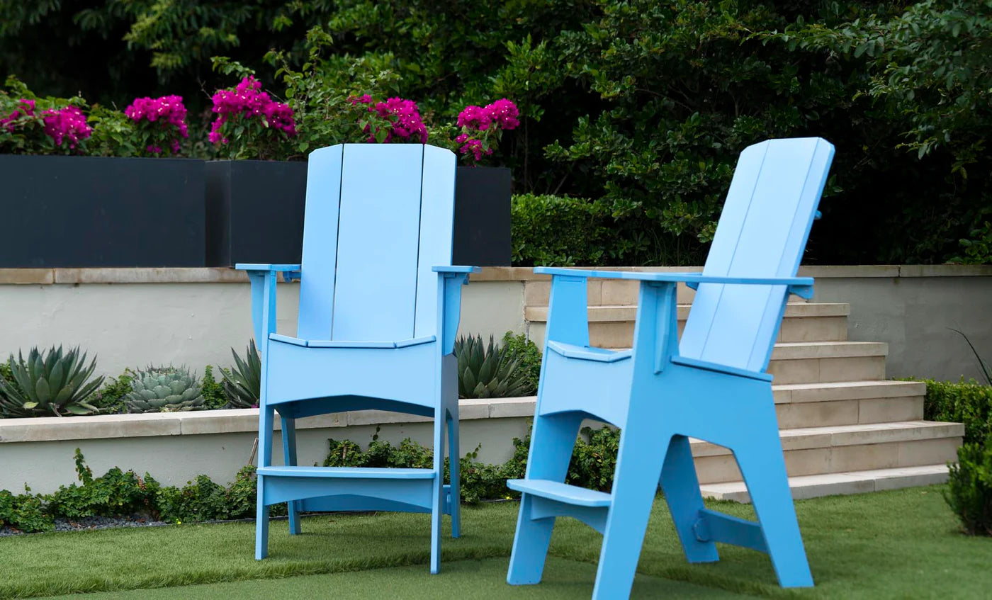 Ledge Lounger Mainstay Adirondack Tall Chair (Available in 8 Resin Colors) - LL-MS-AT-SB