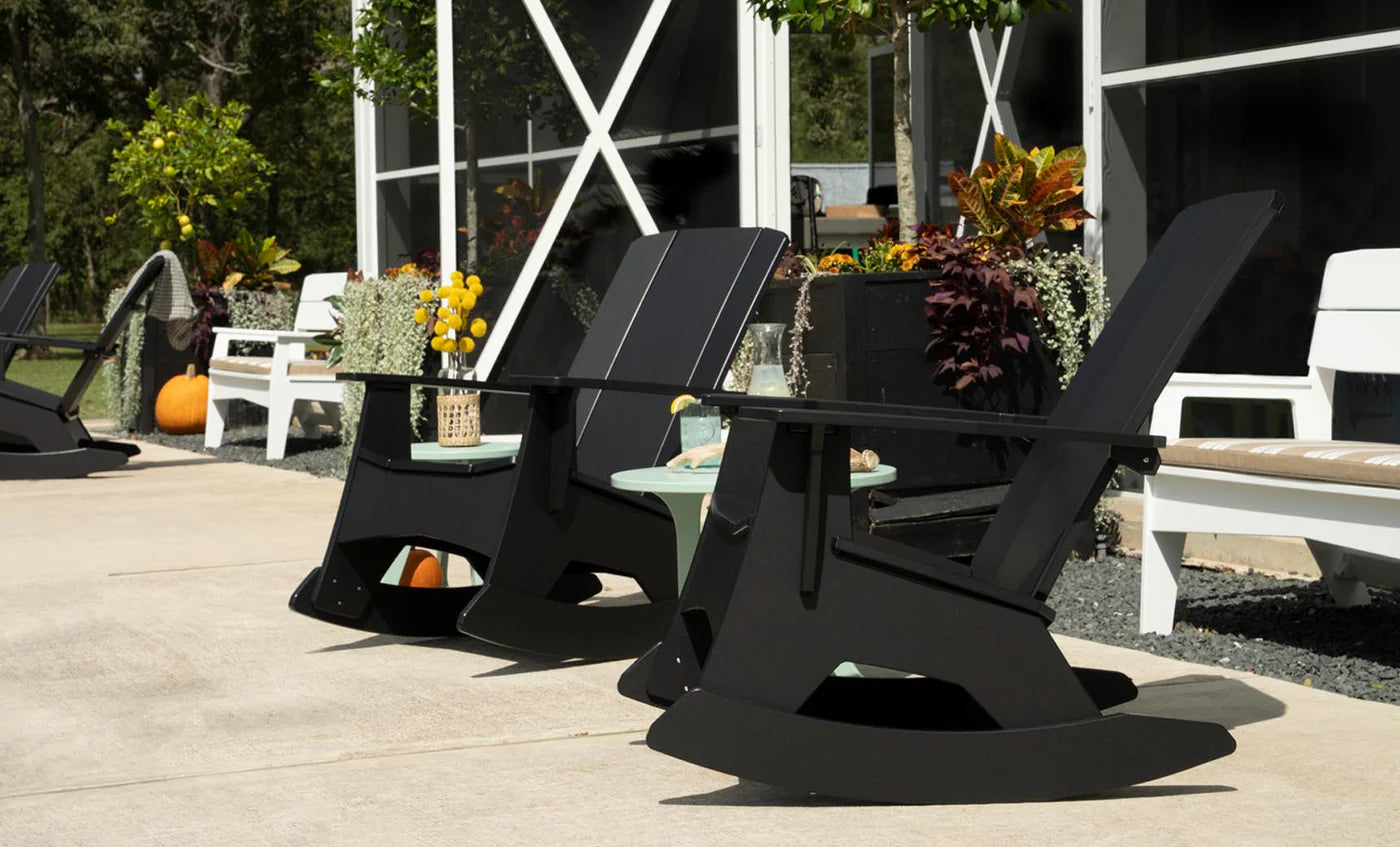 Ledge Lounger Mainstay Adirondack Rocker (Available in 8 Resin Colors) - LL-MS-AR-NY