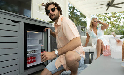 Ledge Lounger Mainstay Bar Credenza (With TV Mount / Available in 8 Resin Colors) - LL-MS-BC-GRY