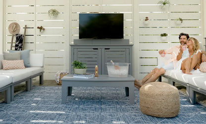 Ledge Lounger Mainstay Rectangular Coffee Table (Available in 8 Resin Colors) - LL-MS-CT-RT-WH