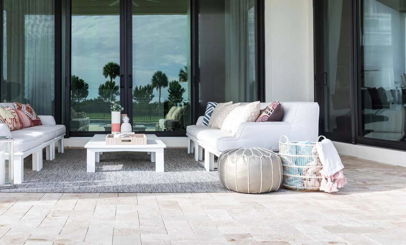 Ledge Lounger Mainstay Sectional Right Armchair (Available in 8 Resin Colors & 19 Fabrics) - LL-MS-S-RA-SET-WH-STD-4636