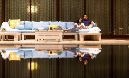 Ledge Lounger Mainstay Sectional Relaxed Left Armchair (Available in 8 Resin Colors & 19 Fabrics) -LL-MS-SR-L-WH-STD-4636