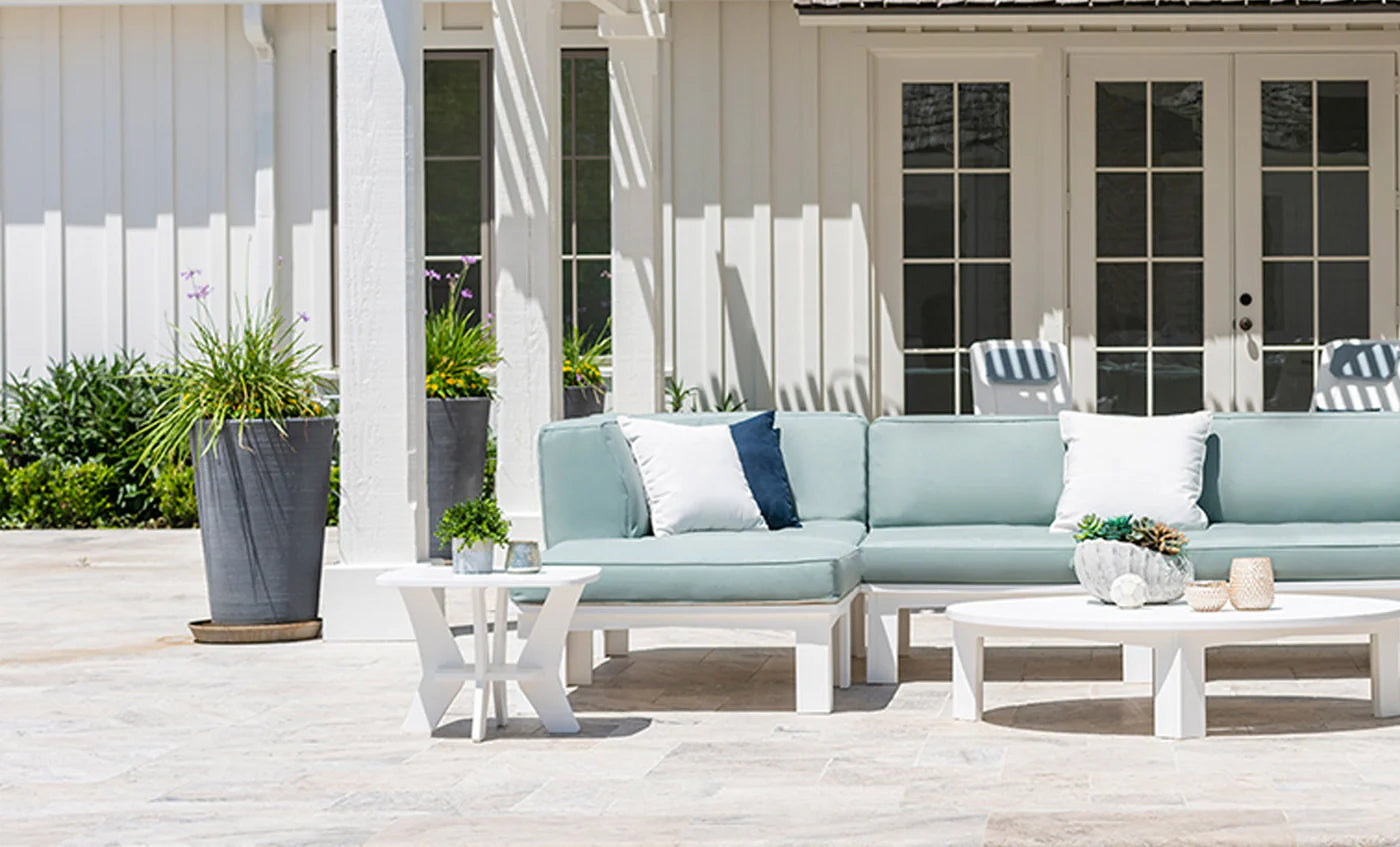 Ledge Lounger Mainstay Square Side Table (Available in 8 Resin Colors) - LL-MS-ST-SQ-SB