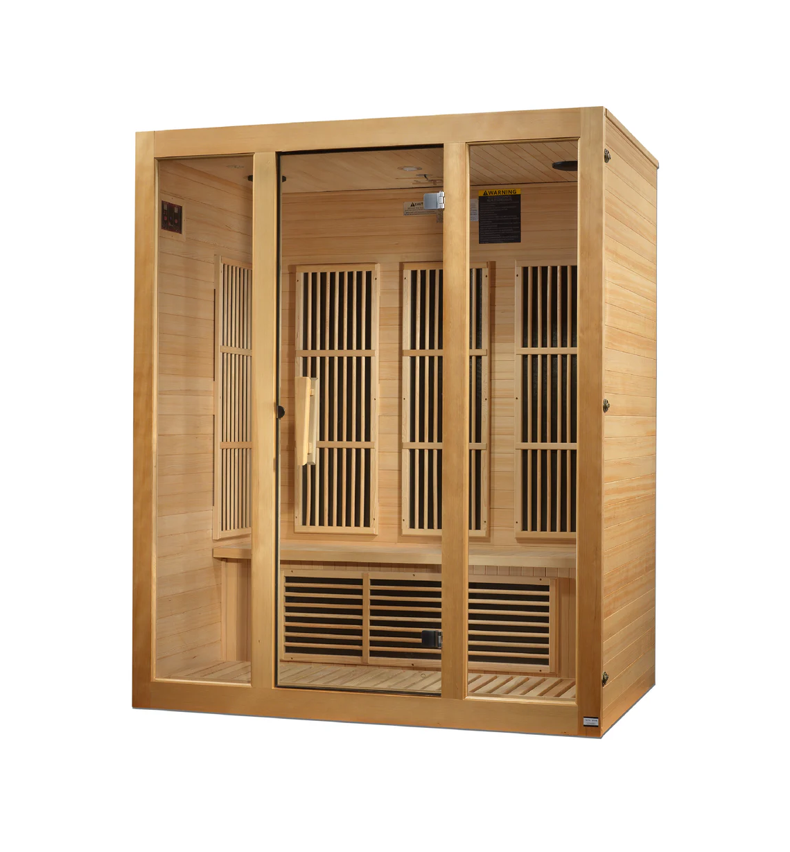 Maxxus Bellevue 3-Person Low EMF FAR Infrared Sauna – Hemlock