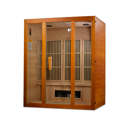 Maxxus J-Series 3-Person Low EMF FAR Infrared Sauna – Hemlock