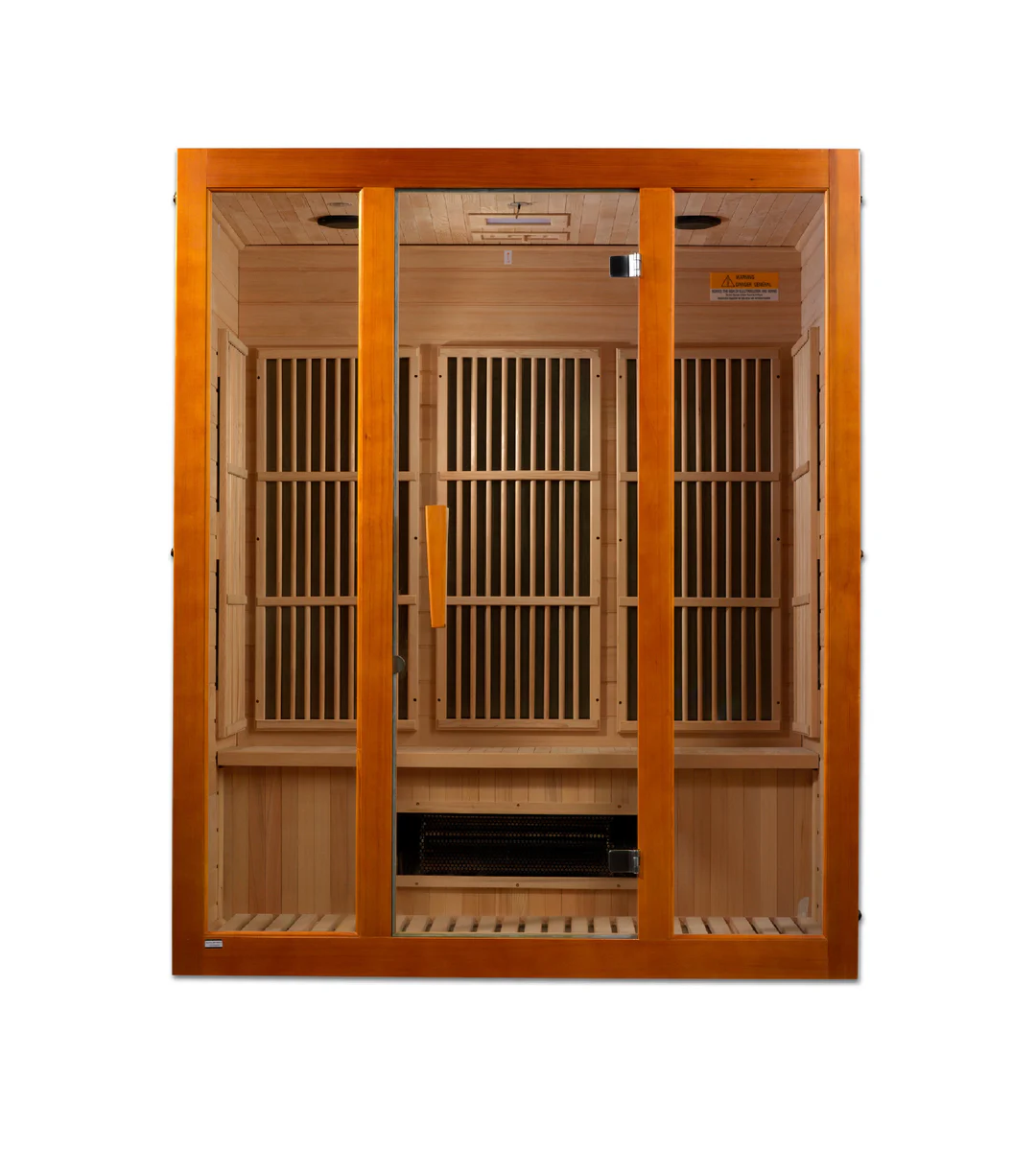 Maxxus J-Series 3-Person Low EMF FAR Infrared Sauna – Hemlock