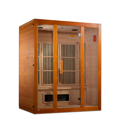 Maxxus J-Series 3-Person Low EMF FAR Infrared Sauna – Hemlock