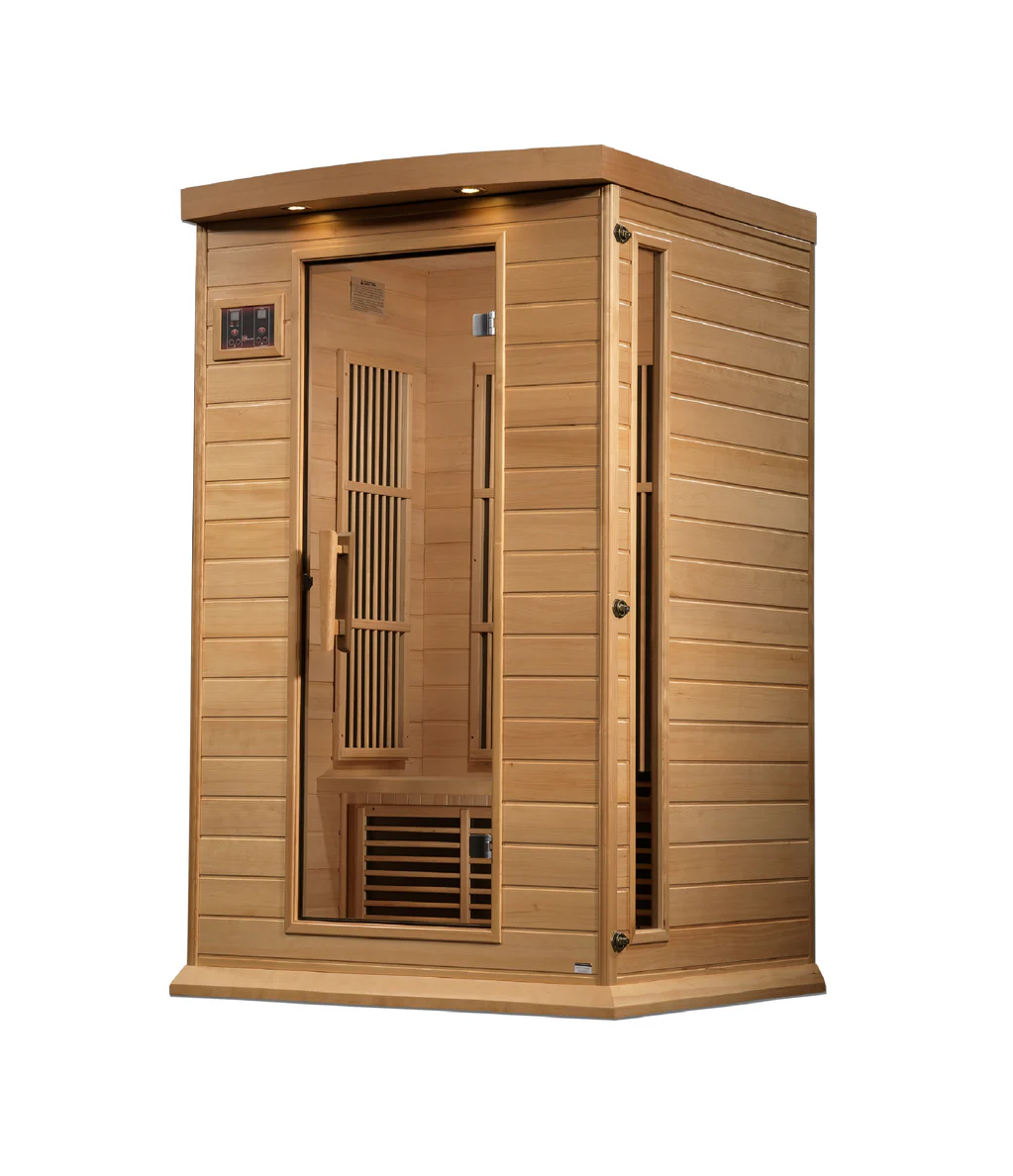 Maxxus K-Series 2-Person Near Zero EMF FAR Infrared Sauna – Hemlock