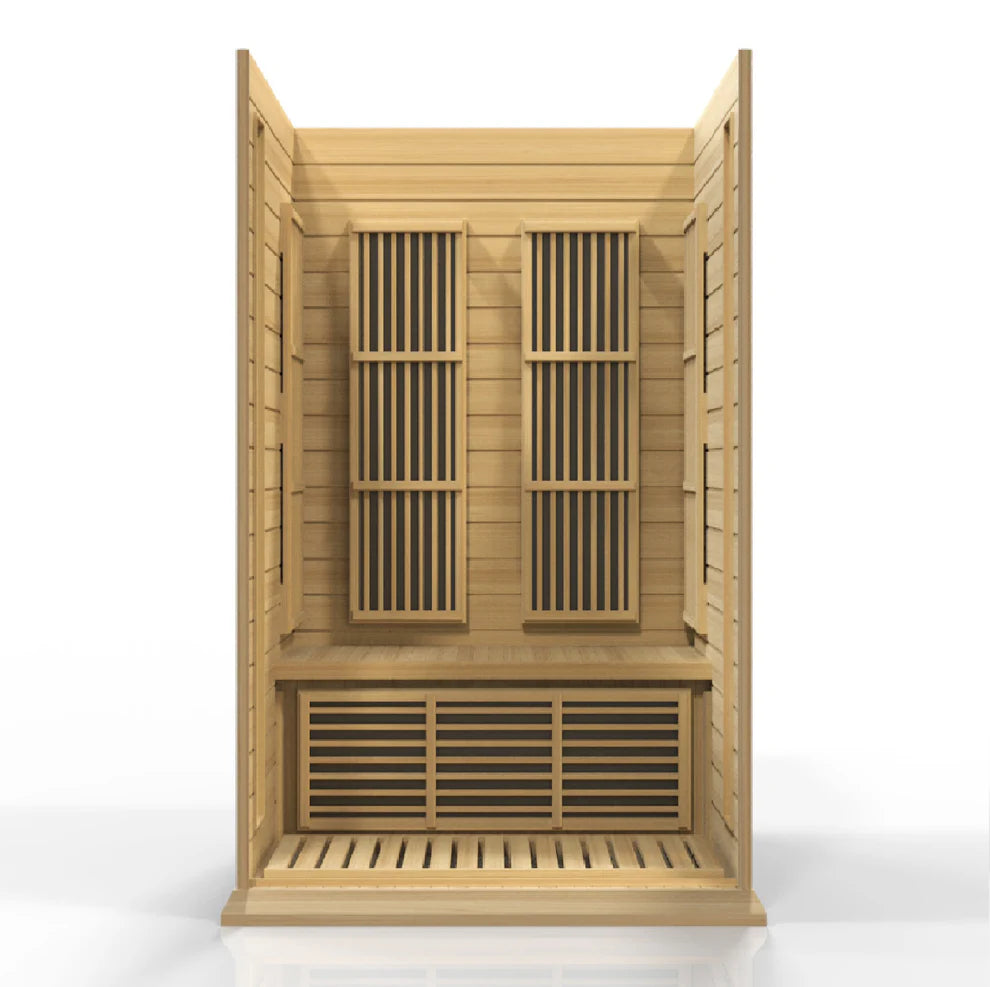Maxxus K-Series 2-Person Low EMF FAR Infrared Sauna – Hemlock