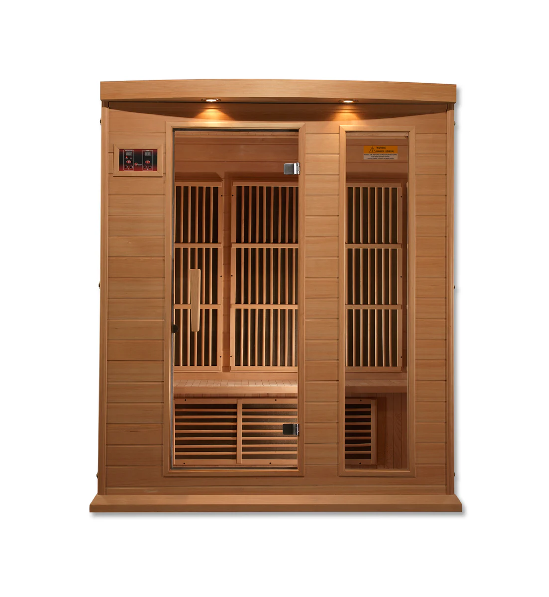 Maxxus K-Series 3-Person Low EMF FAR Infrared Sauna – Hemlock