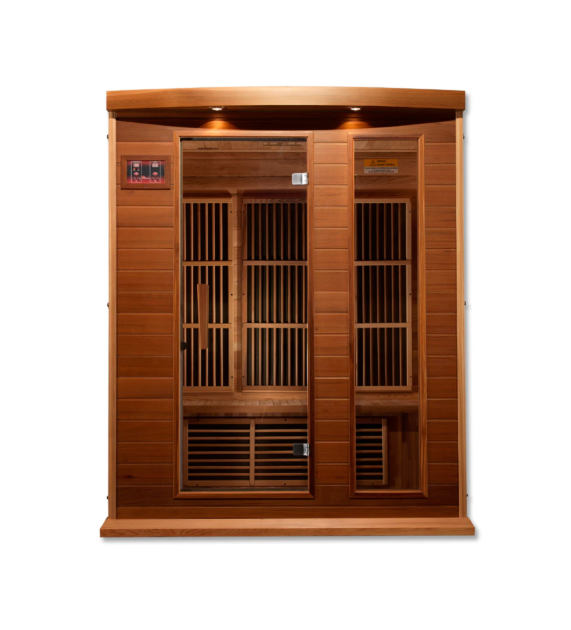 Maxxus 3-Person Low EMF FAR Infrared Sauna – Red Cedar