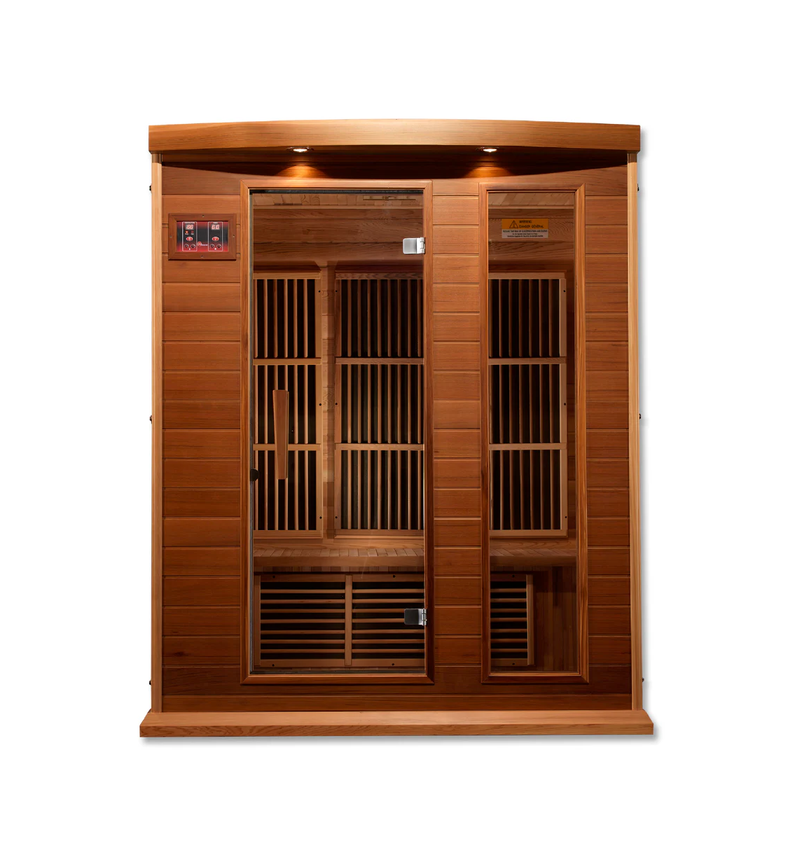Maxxus 3-Person Near Zero EMF FAR Infrared Sauna – Red Cedar