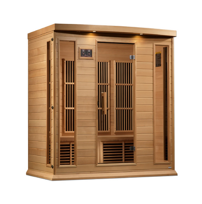 Maxxus K-Series 4-Person Near Zero EMF FAR Infrared Sauna – Hemlock