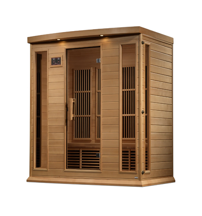 Maxxus K-Series 4-Person Near Zero EMF FAR Infrared Sauna – Hemlock