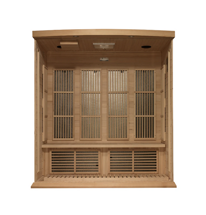 Maxxus K-Series 4-Person Near Zero EMF FAR Infrared Sauna – Hemlock