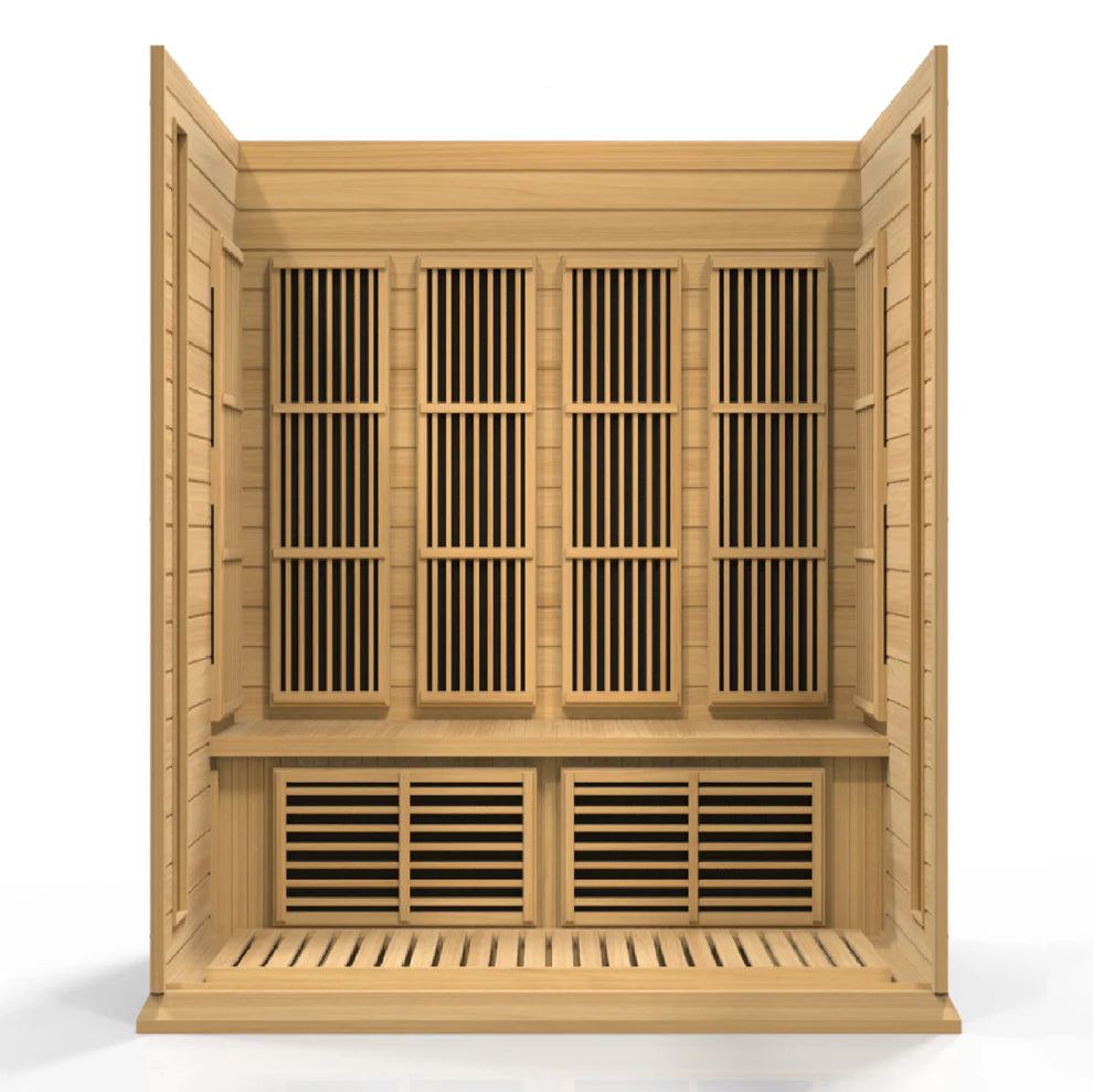 Maxxus K-Series 4-Person Low EMF FAR Infrared Sauna – Hemlock