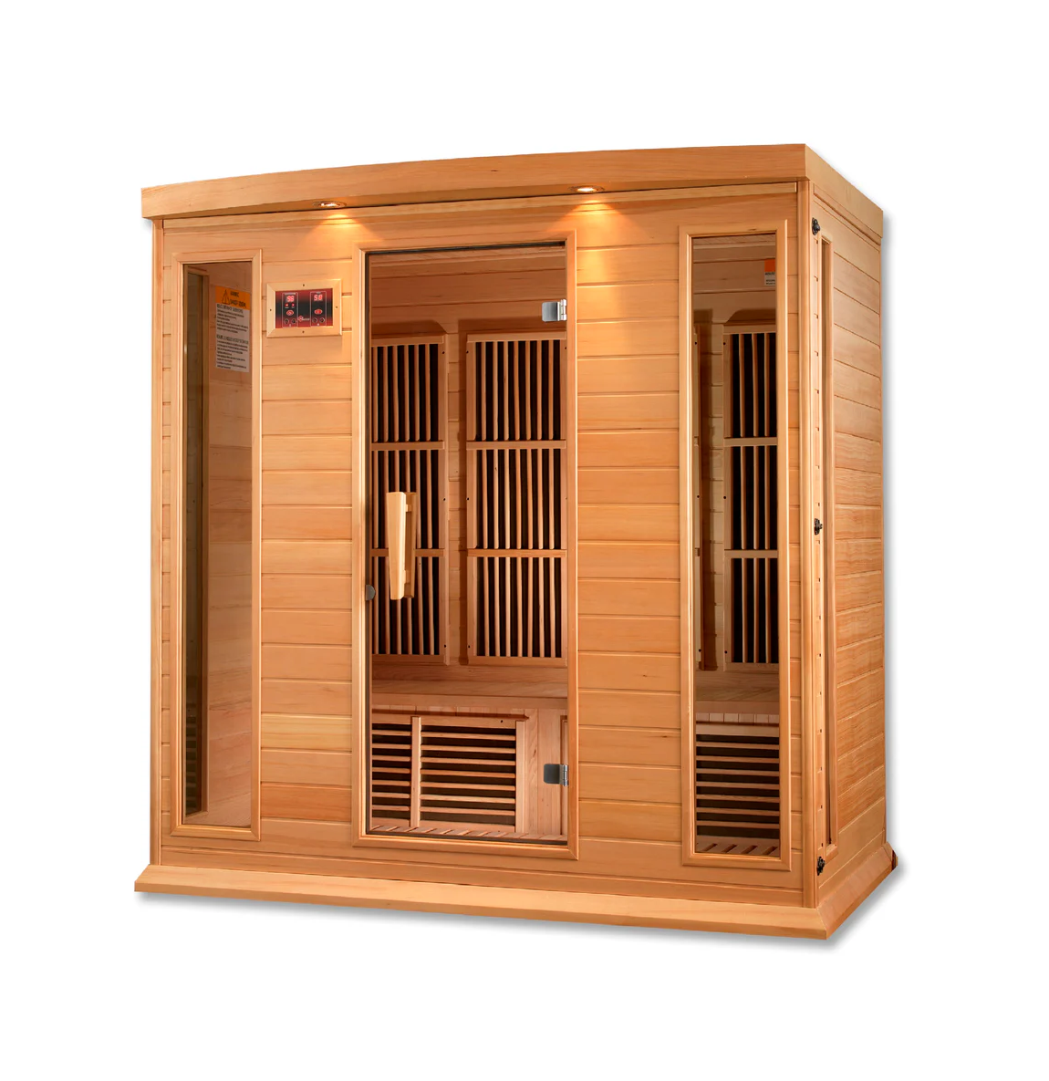 Maxxus K-Series 4-Person Low EMF FAR Infrared Sauna – Hemlock