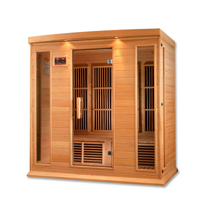 Maxxus K-Series 4-Person Low EMF FAR Infrared Sauna – Hemlock