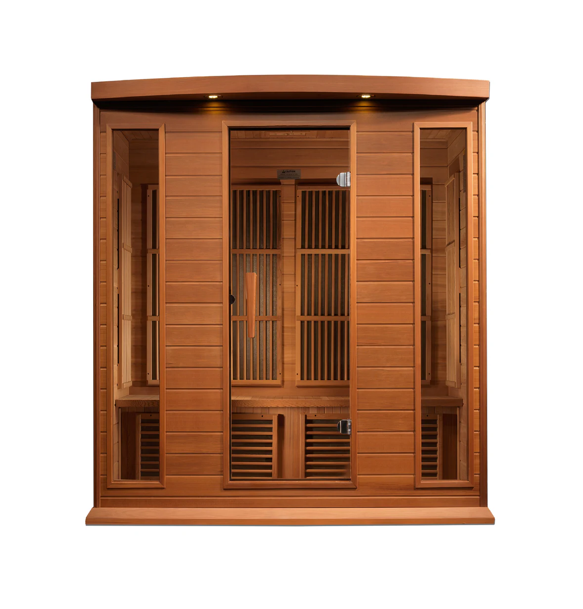 Maxxus 4-Person Near Zero EMF FAR Infrared Sauna – Red Cedar