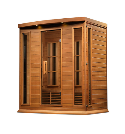 Maxxus 4-Person Near Zero EMF FAR Infrared Sauna – Red Cedar
