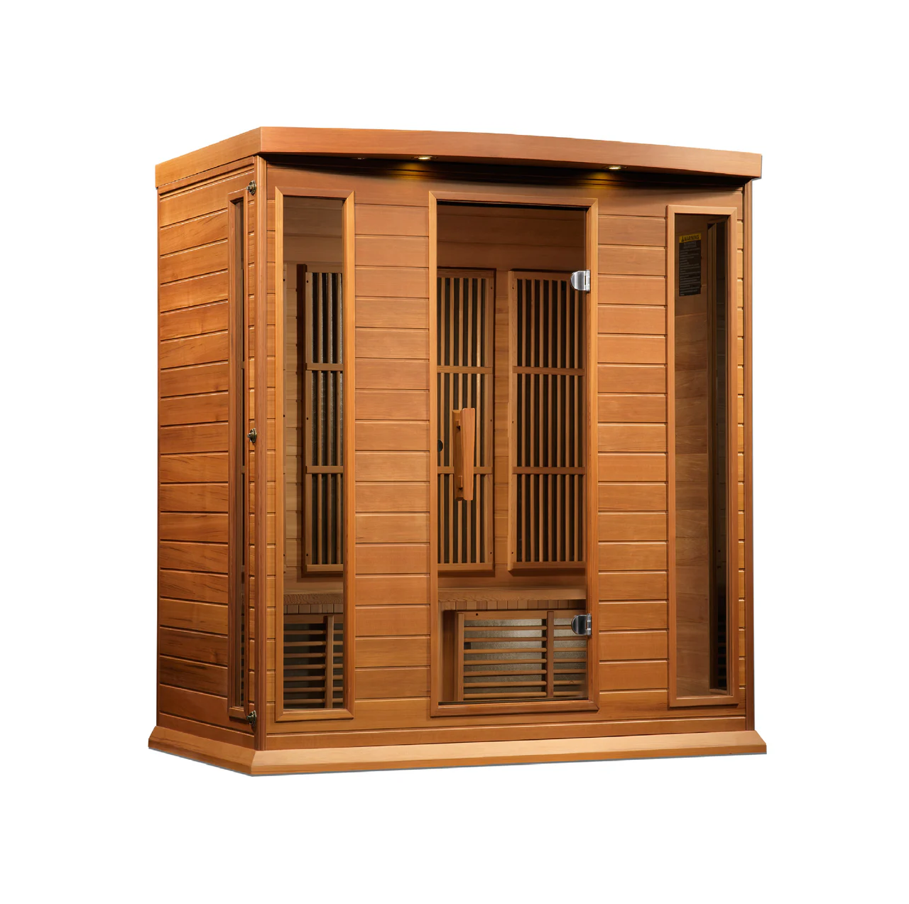 Maxxus 4-Person Near Zero EMF FAR Infrared Sauna – Red Cedar