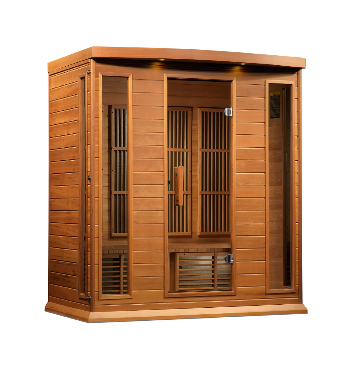 Maxxus 4-Person Low EMF FAR Infrared Sauna – Red Cedar