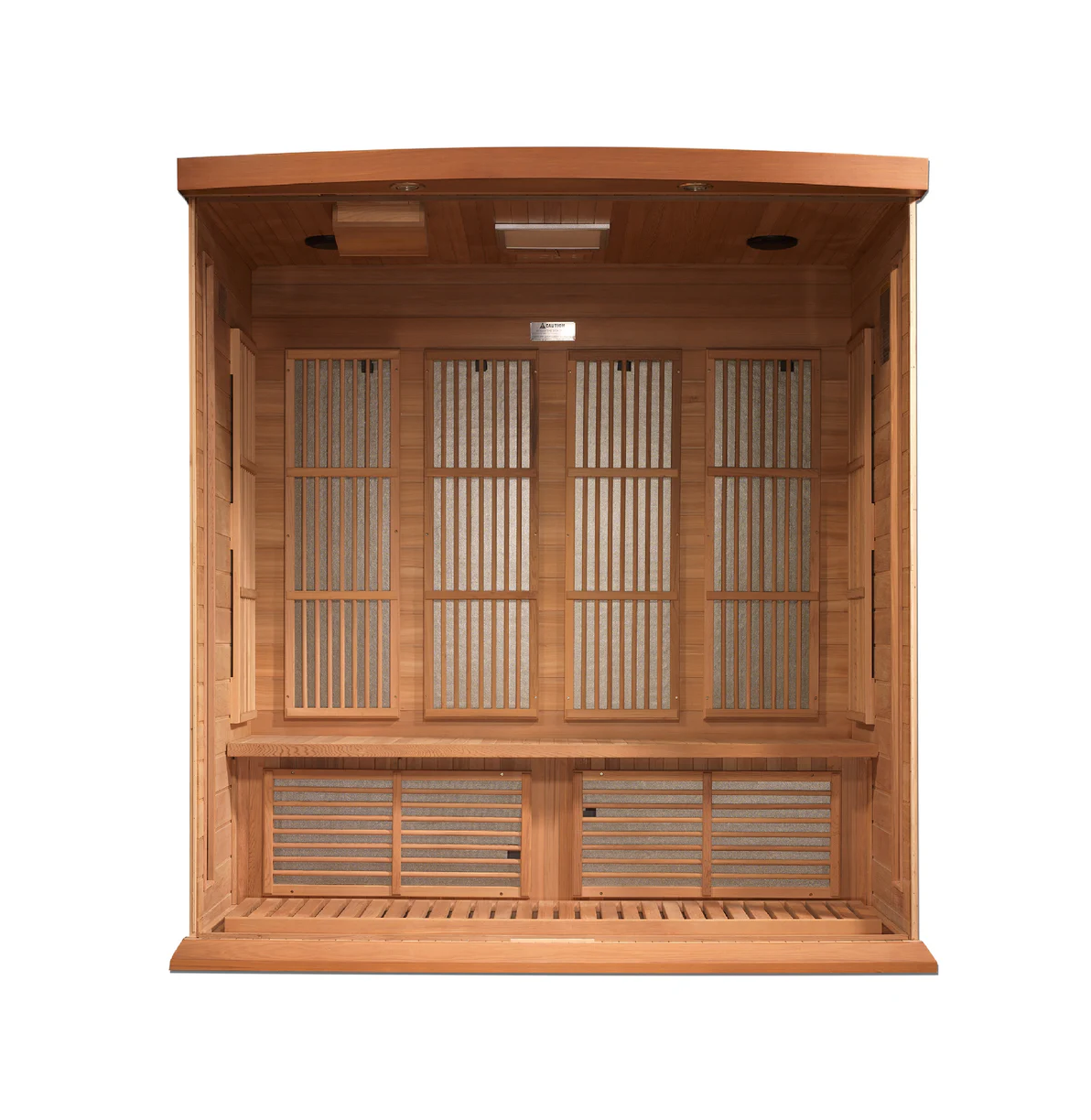 Maxxus 4-Person Near Zero EMF FAR Infrared Sauna – Red Cedar