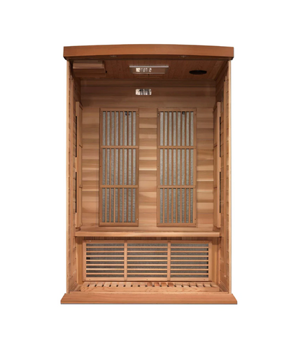 Maxxus 2-Person Near Zero EMF FAR Infrared Sauna – Red Cedar