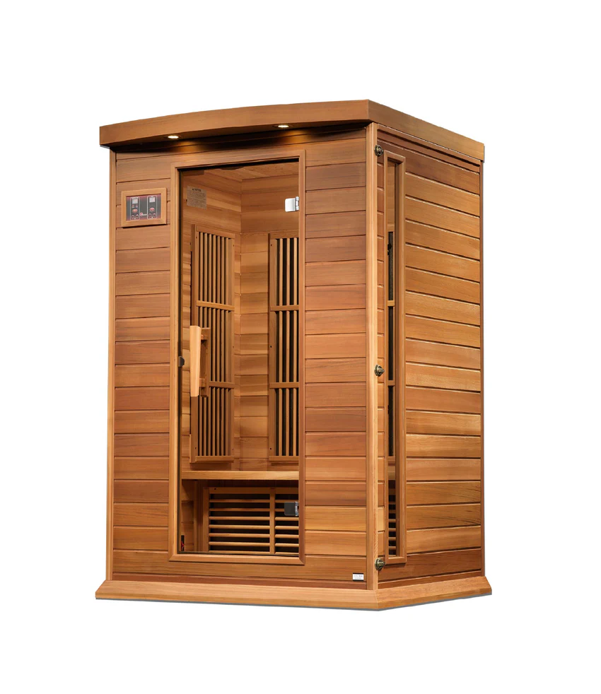 Maxxus 2-Person Near Zero EMF FAR Infrared Sauna – Red Cedar