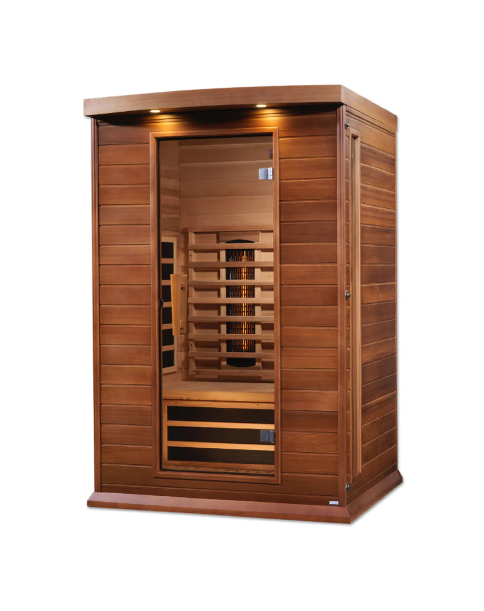 Maxxus 2-Person Full Spectrum Near Zero EMF FAR Infrared Sauna – Red Cedar