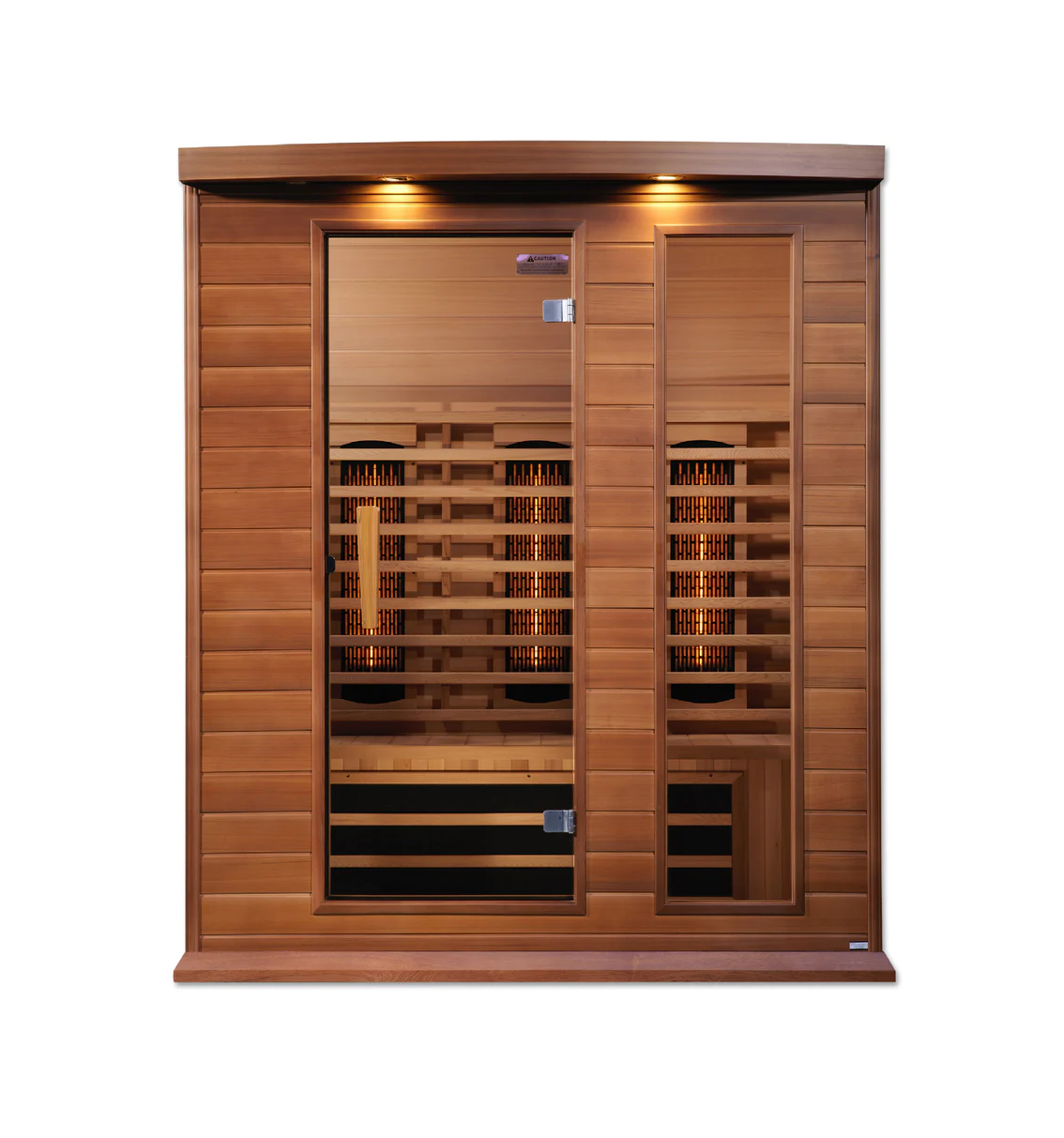 Maxxus 3-Person Full Spectrum Near Zero EMF FAR Infrared Sauna – Red Cedar