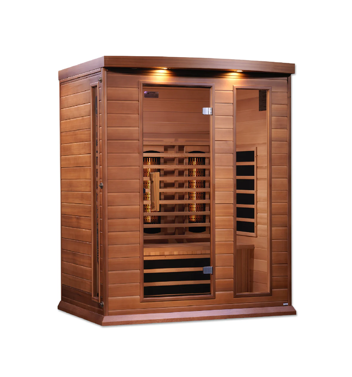 Maxxus 3-Person Full Spectrum Near Zero EMF FAR Infrared Sauna – Red Cedar