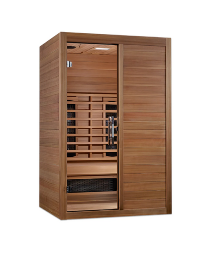 Maxxus S-Line Yoga 2-Person Full Spectrum Near Zero EMF FAR Infrared Sauna – Pacific Cedar